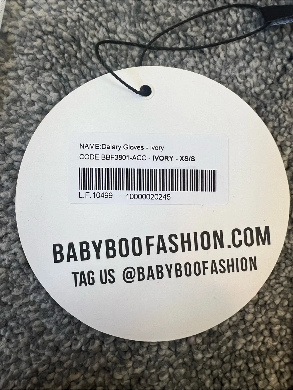 babyboo dalary gloves ivory